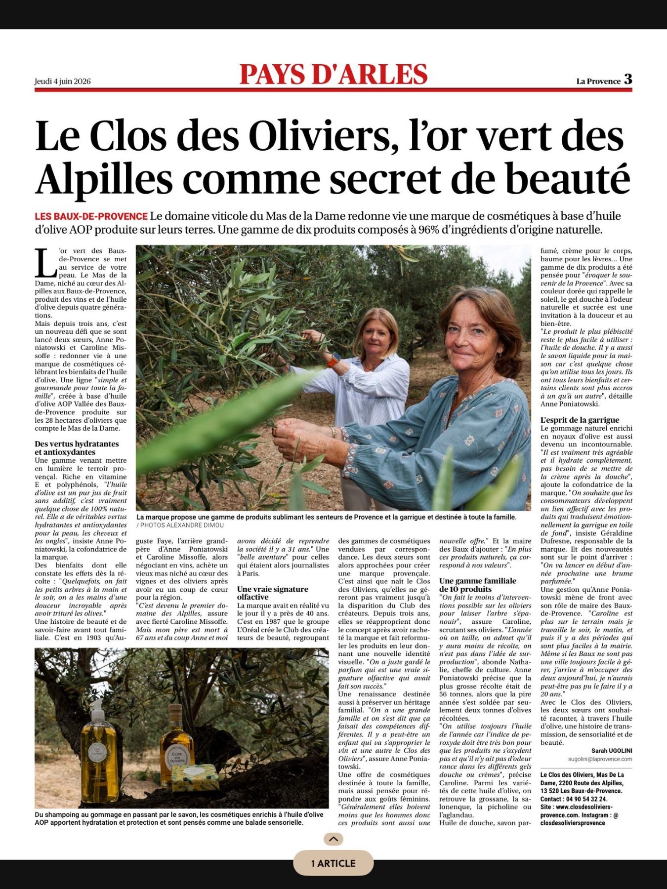 lettre ete 2026 mas de la dame 9
